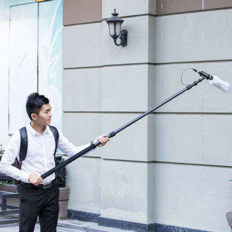 话筒by-pb25碳纤维麦克风录音挑杆支撑杆挑杆博雅by-pvm1000l麦克风