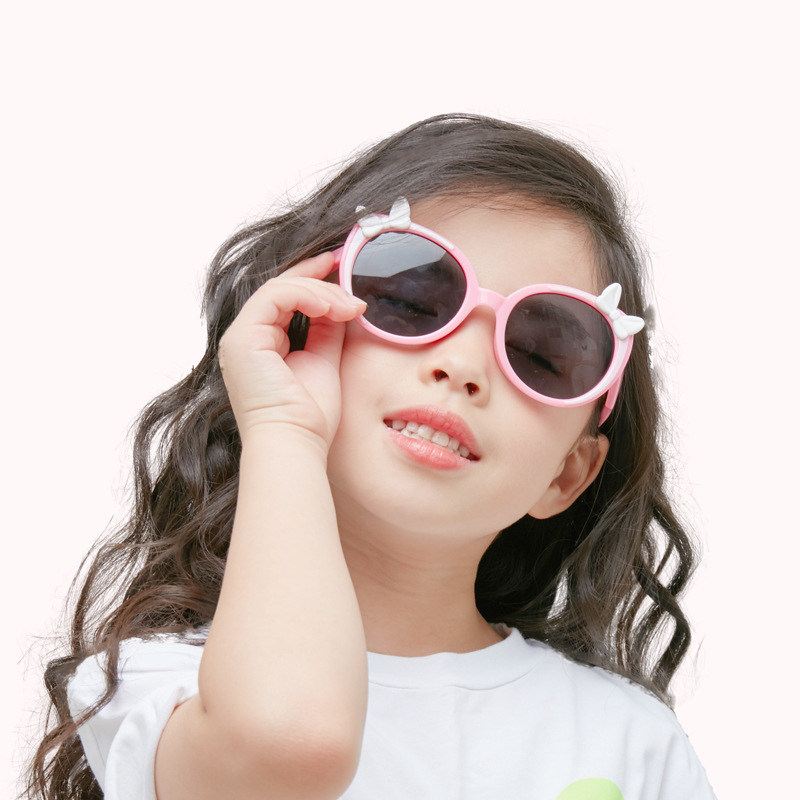 可爱少女心儿儿童圆框墨镜潮女女童2020新款太阳镜