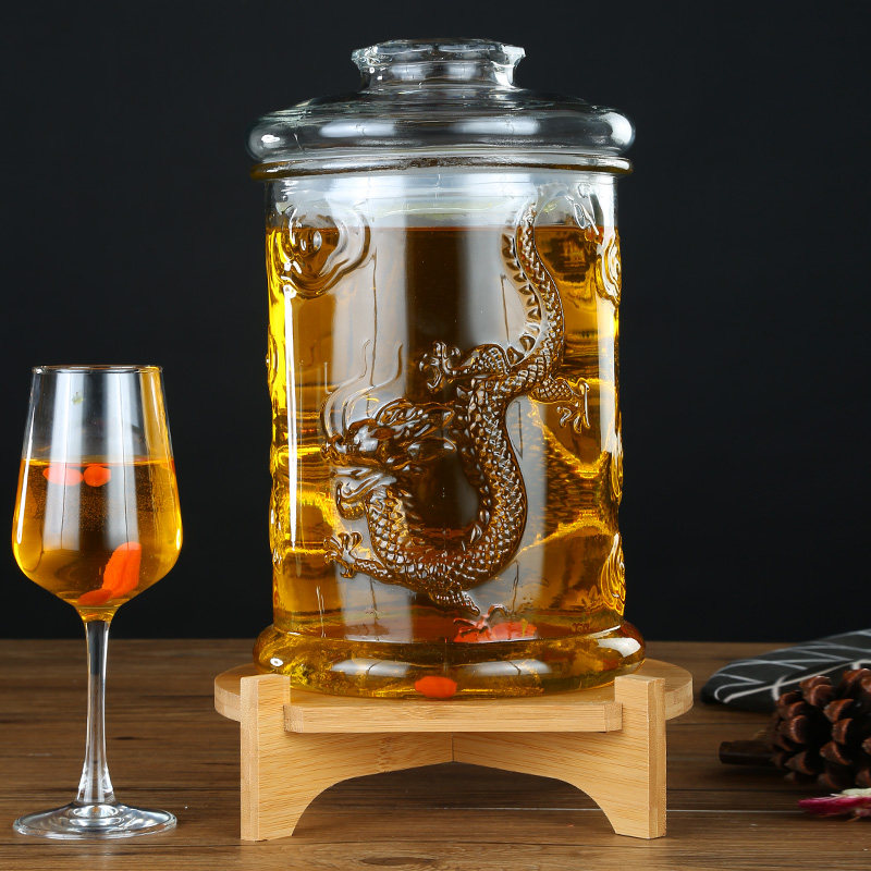 泡酒坛子酿酒玻璃瓶10斤20斤带龙头泡酒罐泡酒缸家用人参泡酒瓶