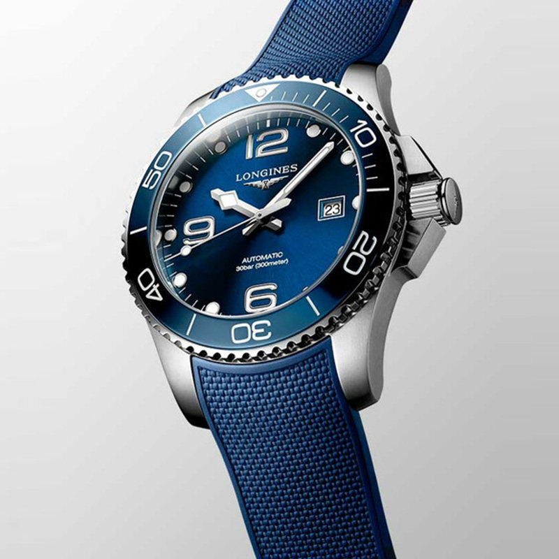 longines浪琴新康康卡斯蓝水水鬼陶瓷潜水瑞士机械瑞士腕表