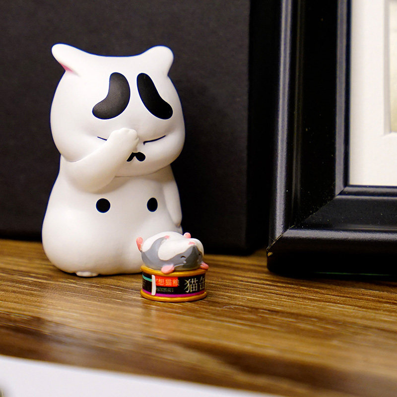 lamtoys旗舰店空想造物苦恼小猫第一弹盲盒系列潮玩手办现货配件