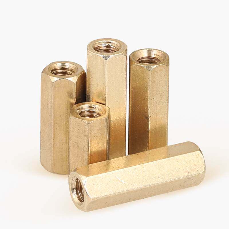 六角铜柱m2m2.5mm双通平头空心螺柱直通孔机箱机箱螺柱