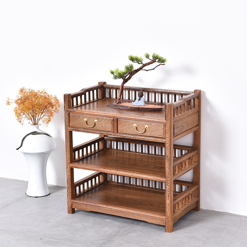 红木家具小茶几茶叶架实木鸡翅木