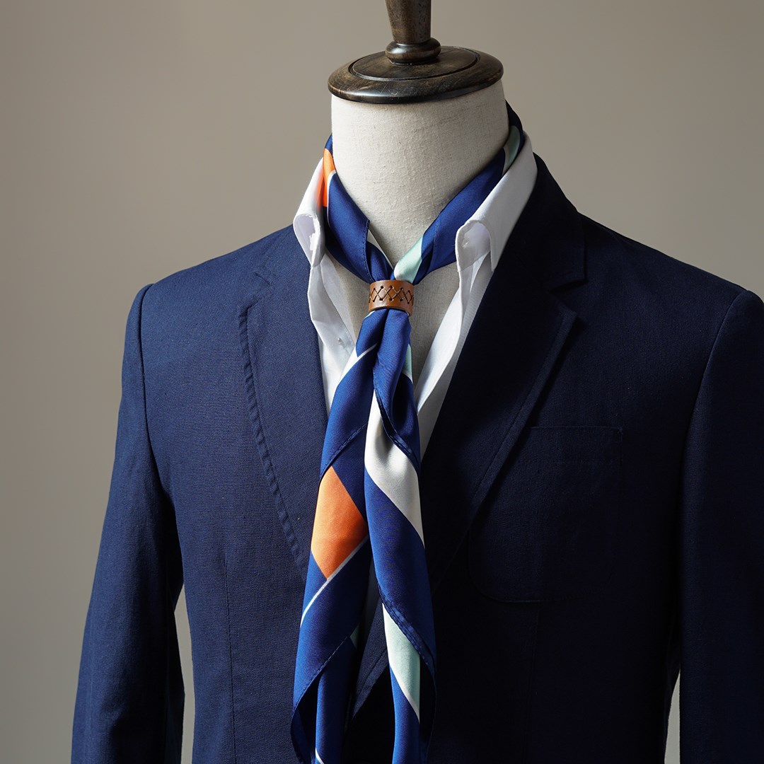 丝巾利纹男士英伦小方方巾衬衫领巾围巾复古围巾