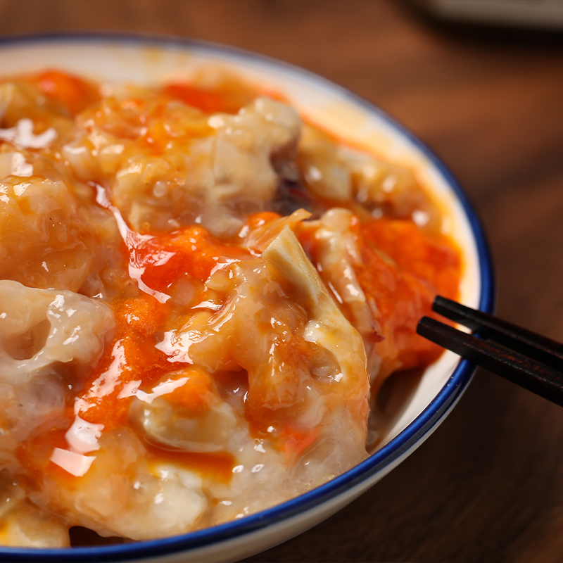 手作红膏蟹糊750g大桶桶装即食腌制海鲜蟹酱蟹类制品