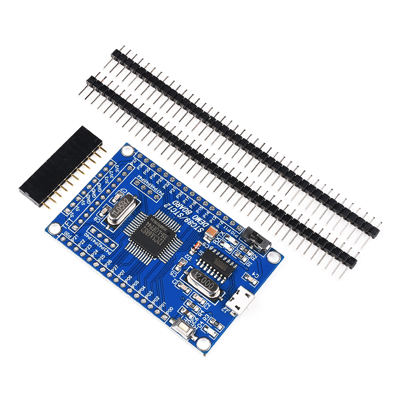 stc12核心stc12c5a60s2串口单片机最小系统开发学习开发板