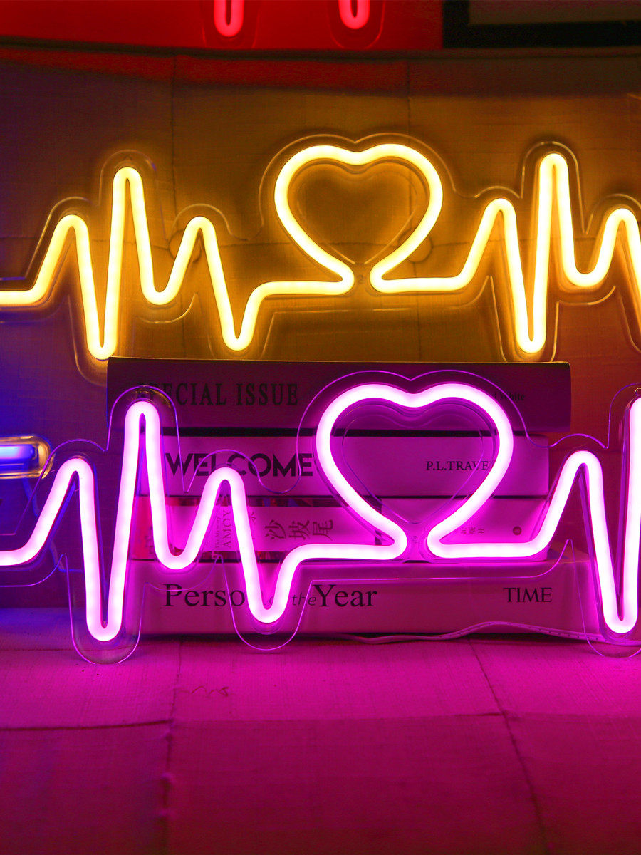 led霓虹灯网红装饰墙面酒吧氛围彩灯后备求婚装饰灯