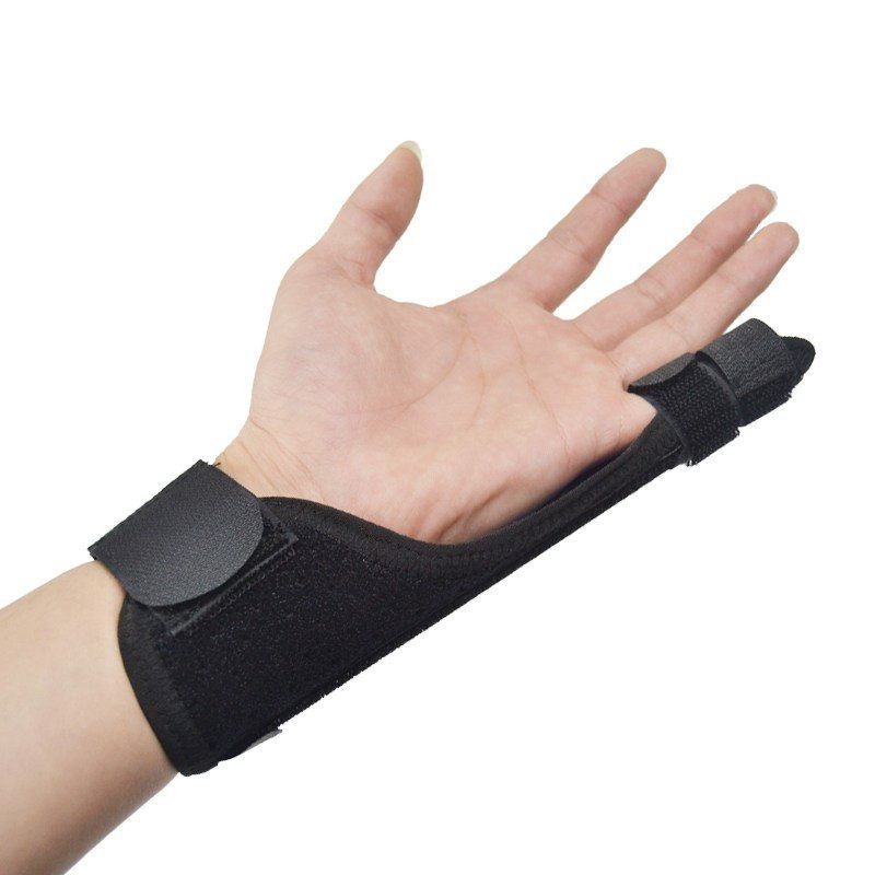 手指骨折固定指套支具包扎功能固定板手部骨伤多功能家用透气款无