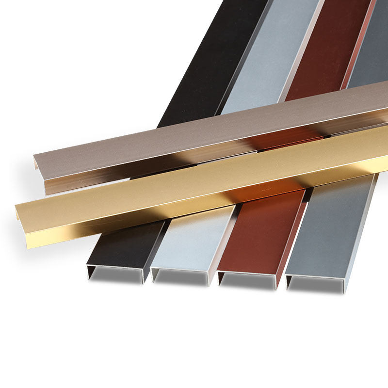 背景墙吊顶扣条铝合金槽条形吕条嵌入式卡条包收口装饰收边条