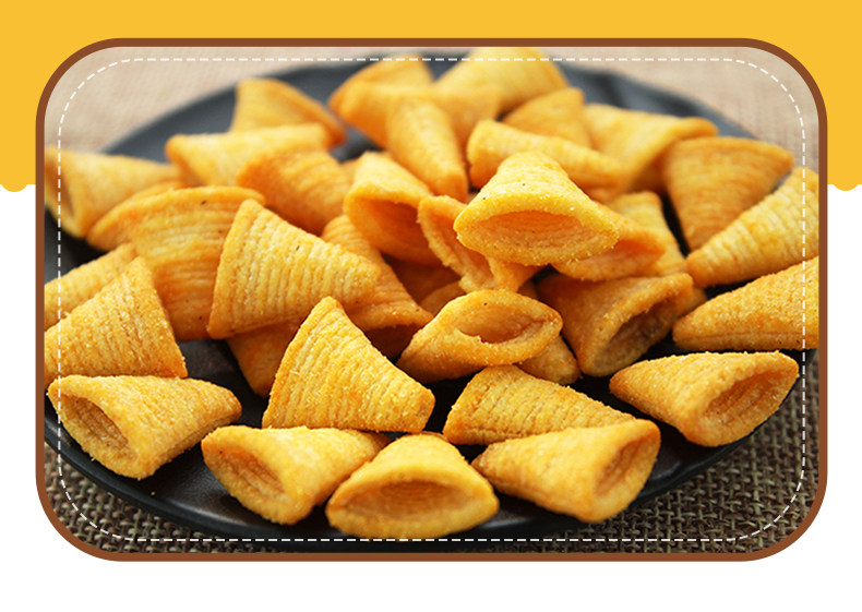 口水娃三角字脆膨化大礼包掌心休闲零食小吃组合膨化食品