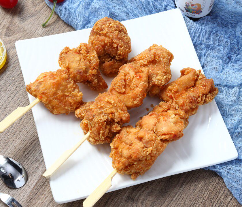 大成魔辣唐扬串5串450克便利店商用日式鸡肉油炸鸡肉丸