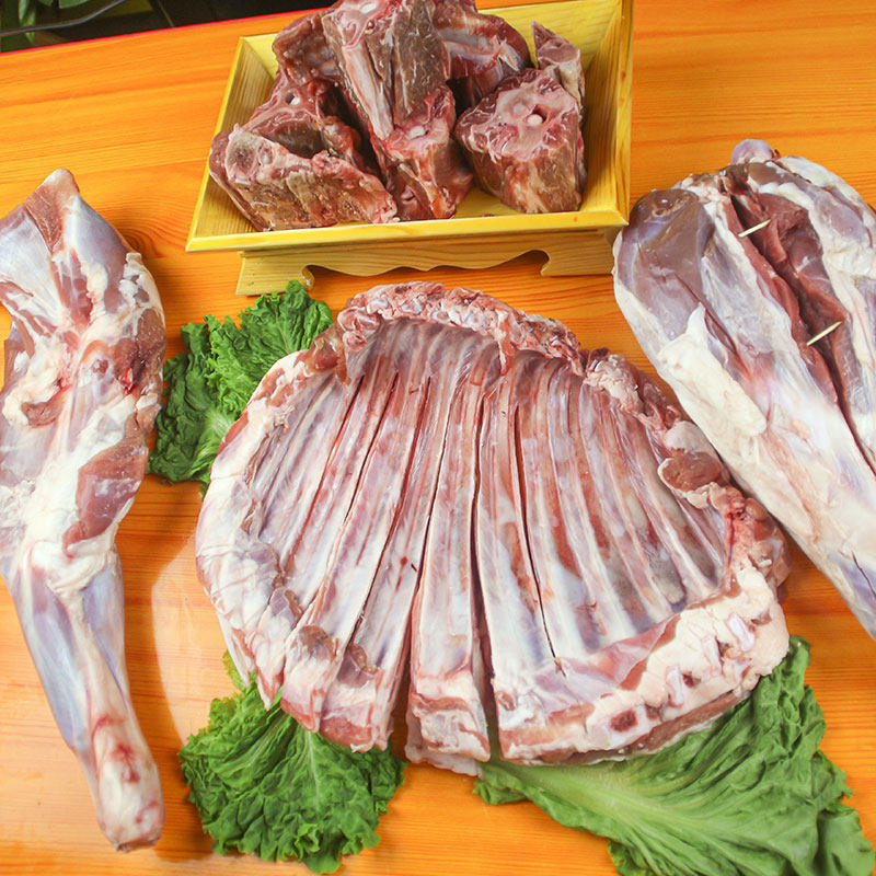 羊肉只羊内蒙古新鲜羊腿肉羊前腿羊排羔羊10斤装生羊肉