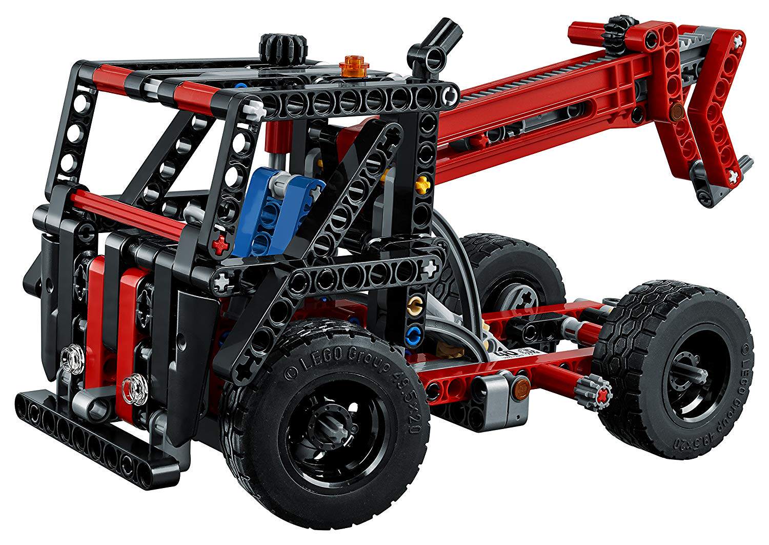 工程technic铲车高科技正品叉车42061伸缩lego机械建构