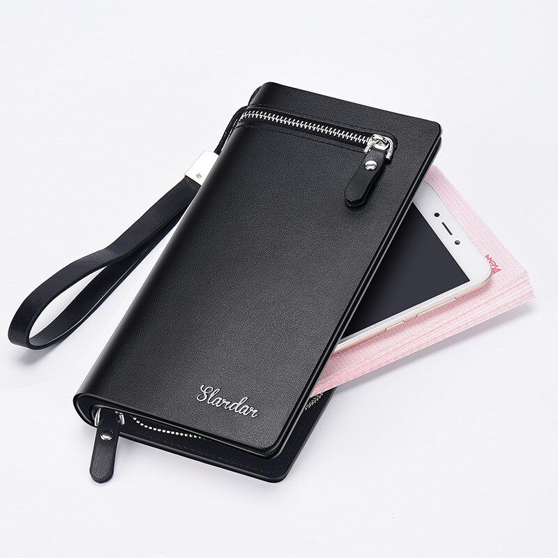 男式2121新款钱包卡包一体男款长款男士轻奢钱夹大容量袋手提皮夹