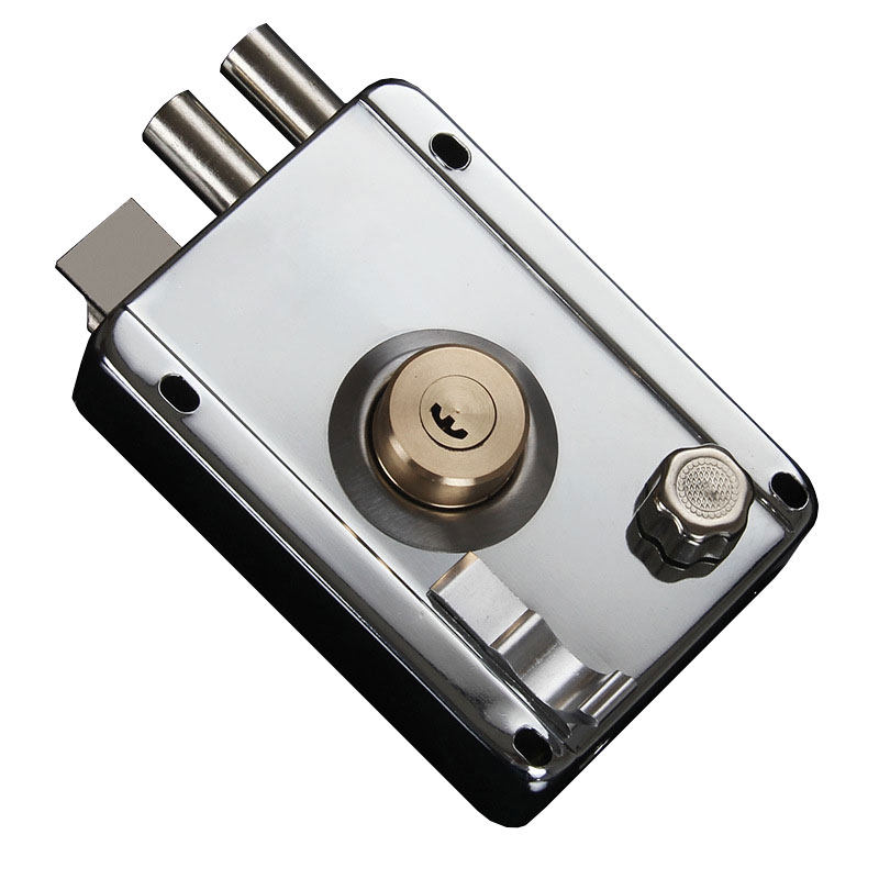 门锁防盗锁老式外装大门房门不锈钢木门铁门家用机械门锁