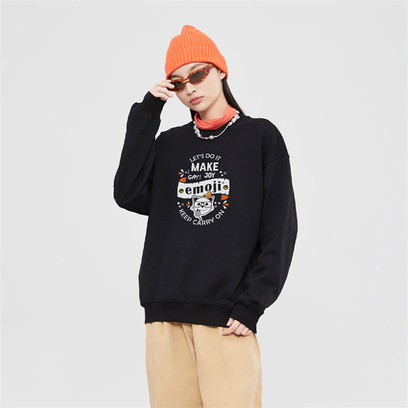 emoji潮牌卫衣情侣休闲中性宽松男女美式长袖卫衣