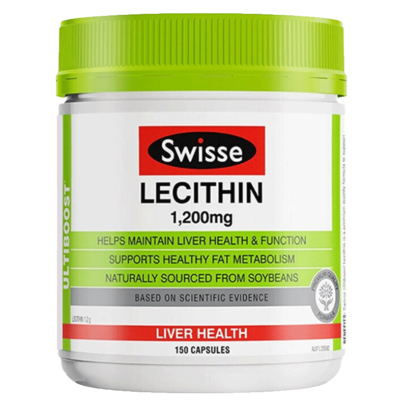 swisse大豆卵磷脂软磷脂胶囊中老年保健品鱼油搭档呵护心脑血管