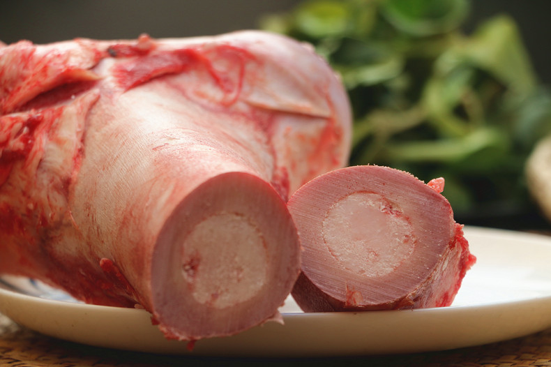 新鲜 牛骨 牛大骨 牛腿骨 农家散养土黄牛 牛筒骨 骨髓段 500g