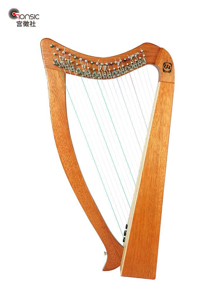 竖琴沃尔入门爱尔兰凯尔乙特女便携式小型初学乐器竖琴