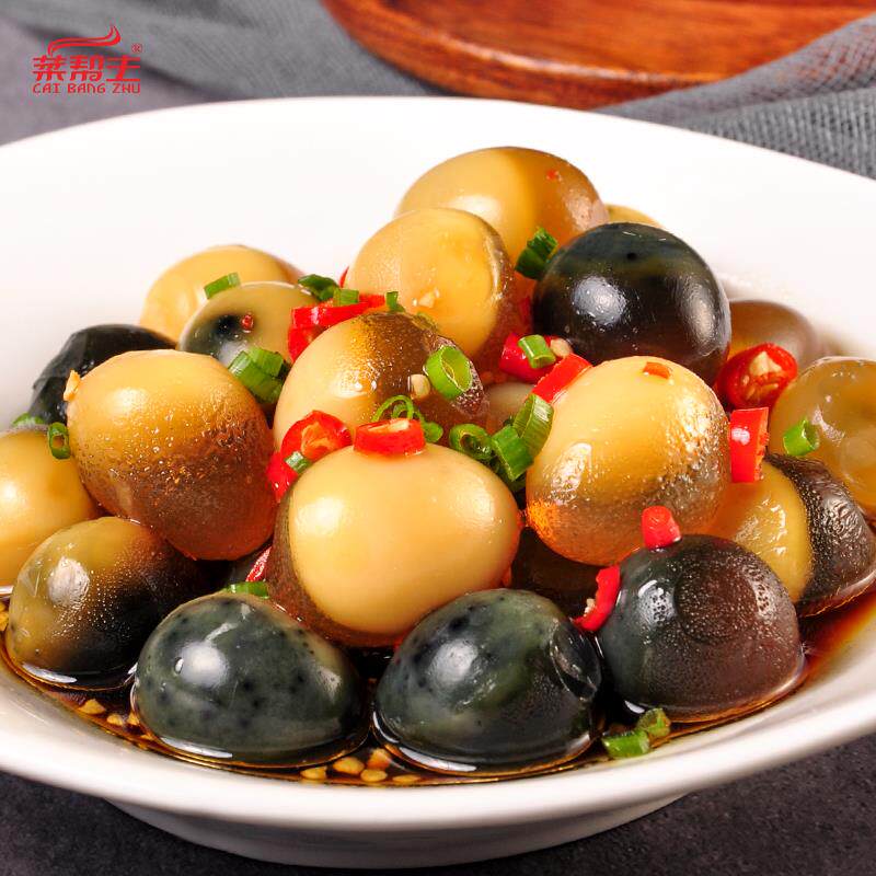 鹌鹑皮蛋24枚珍珠黄金鸟蛋无铅松花溏心酒店松花