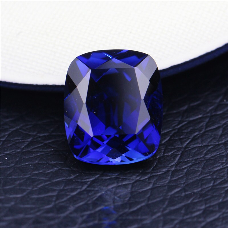坦桑石蓝蓝宝石珠宝戒面硬度过测钻笔长方枕形珠宝奇石