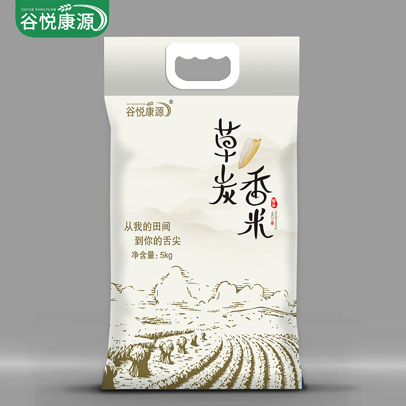 谷悦康源 东北大米 黑龙江草炭香米 5kg