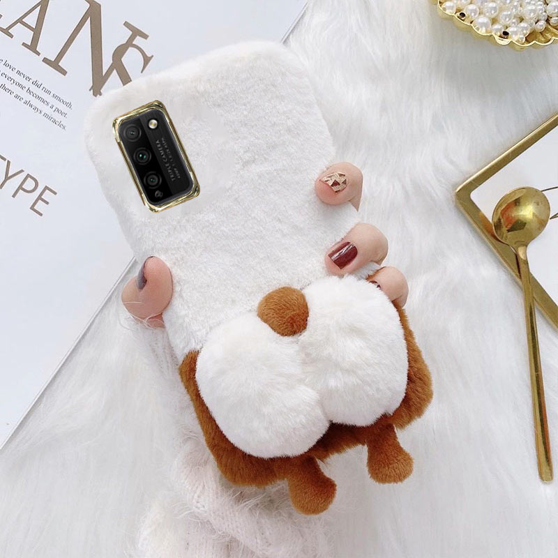 毛绒毛茸茸搞怪女趣味绒毛冬天毛毛冬季毛绒绒v30por手机保护套