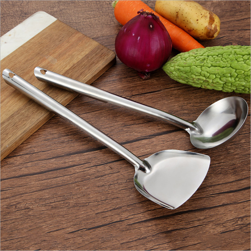 家用锅铲不锈钢锅勺炒菜炒勺饭勺勺子厨具套装锅铲