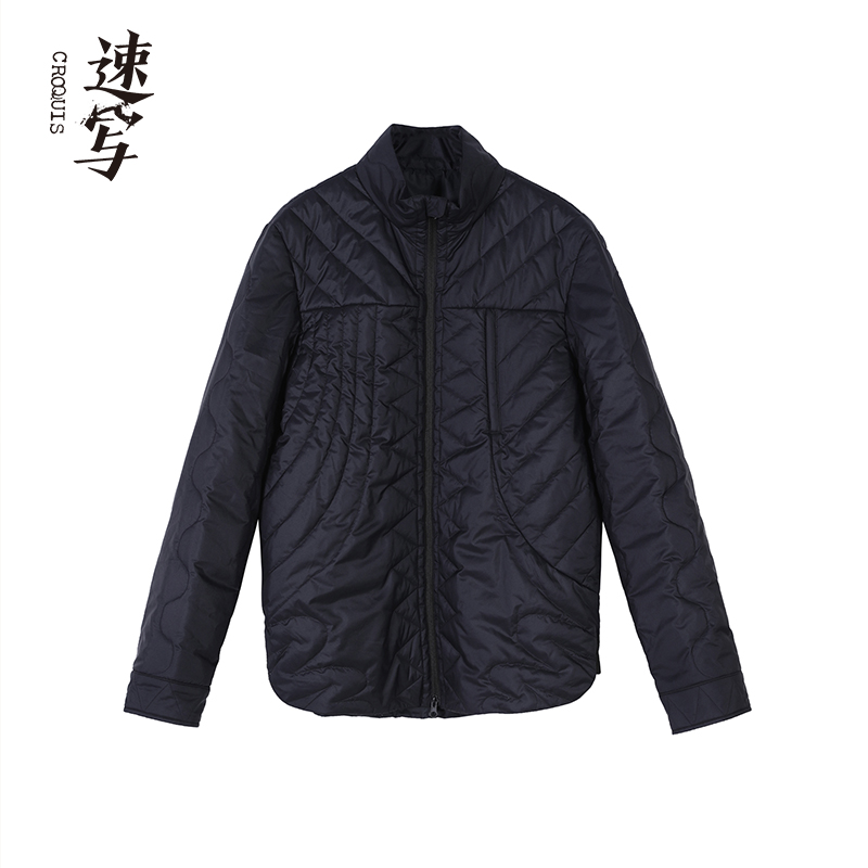 联名款速写 x REVERB 奥莱outlets短款棉服简洁外搭内穿环保外套