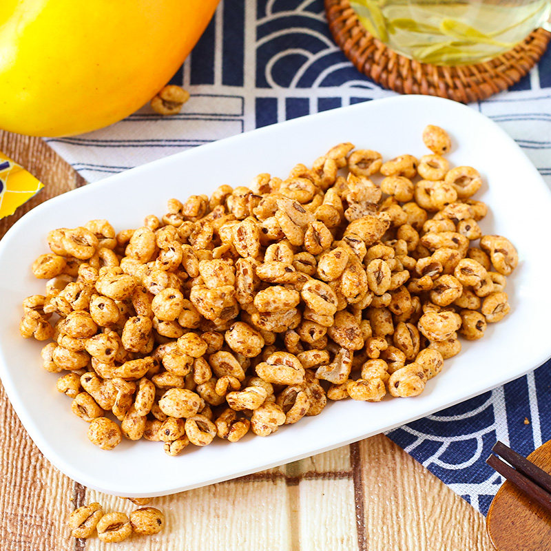 韩国进口零食crown克丽香浓大麦麦粒爆米花膨化膨化食品