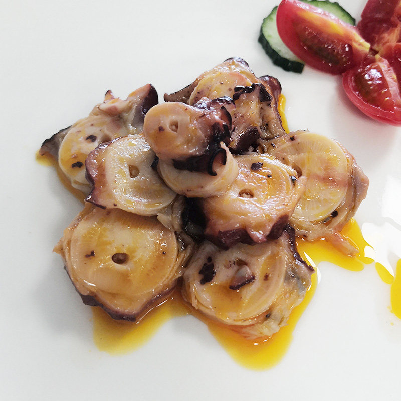 西班牙进口海鲜熟食罐装红椒章鱼罐头即食120g鱼类罐头