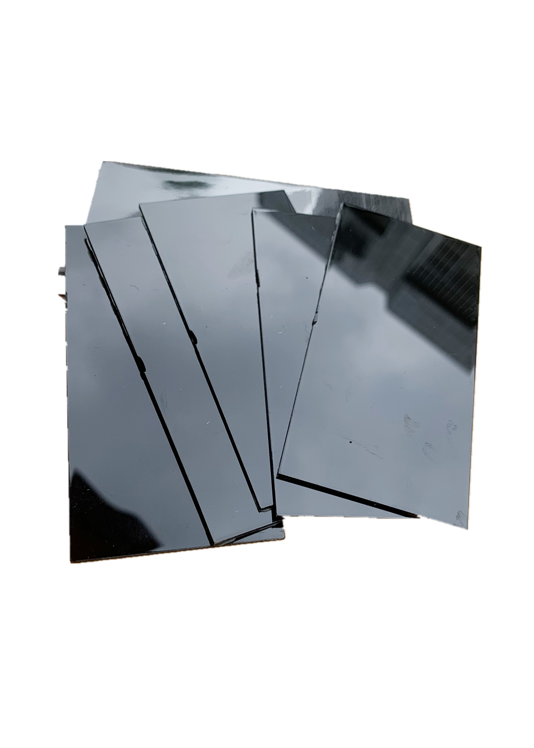 10片装电焊护目镜片烧焊工面罩用玻璃镜片白灰黑色防紫外线pc塑