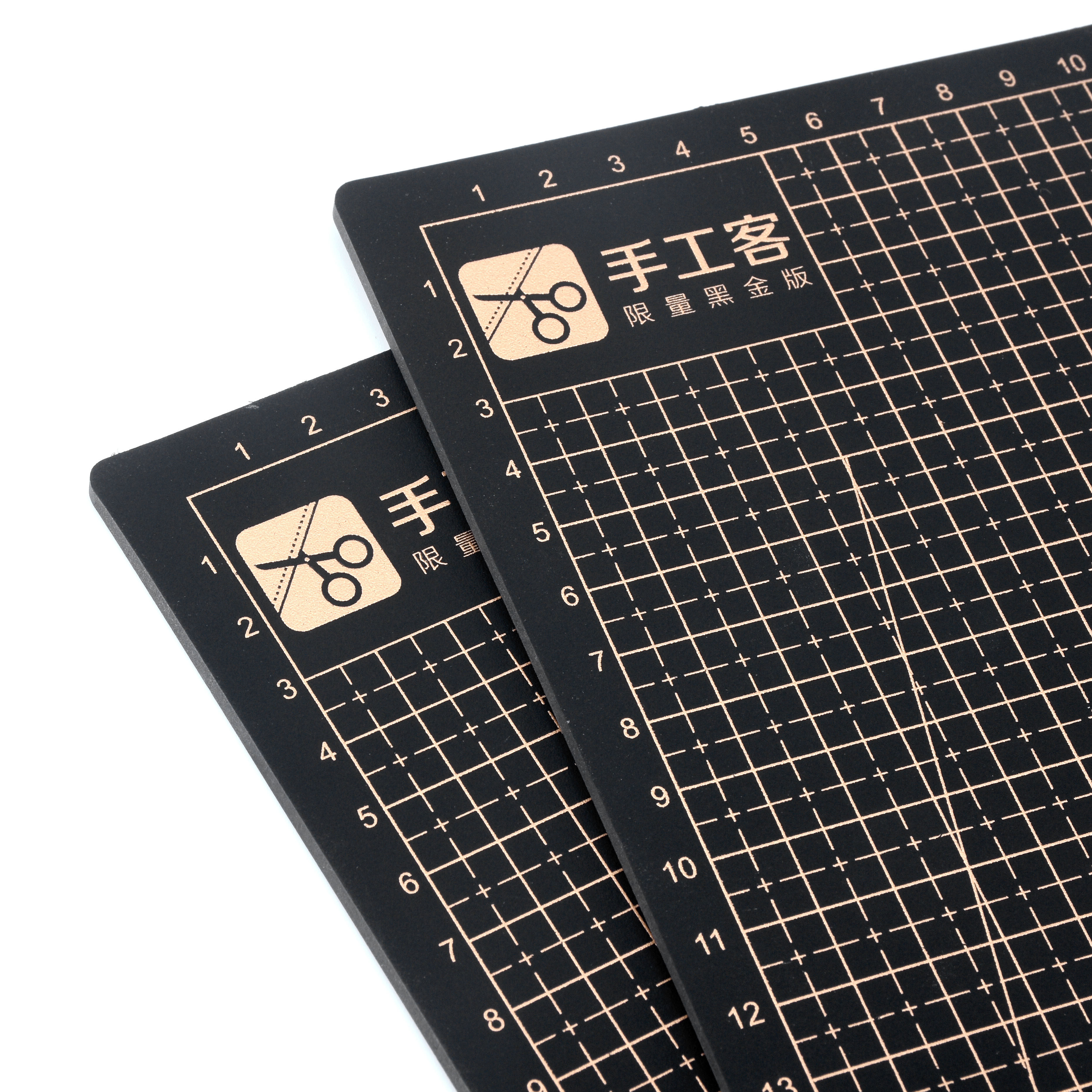 裁纸手工a3切割垫板坐标垫桌黑金刻度纸垫切割