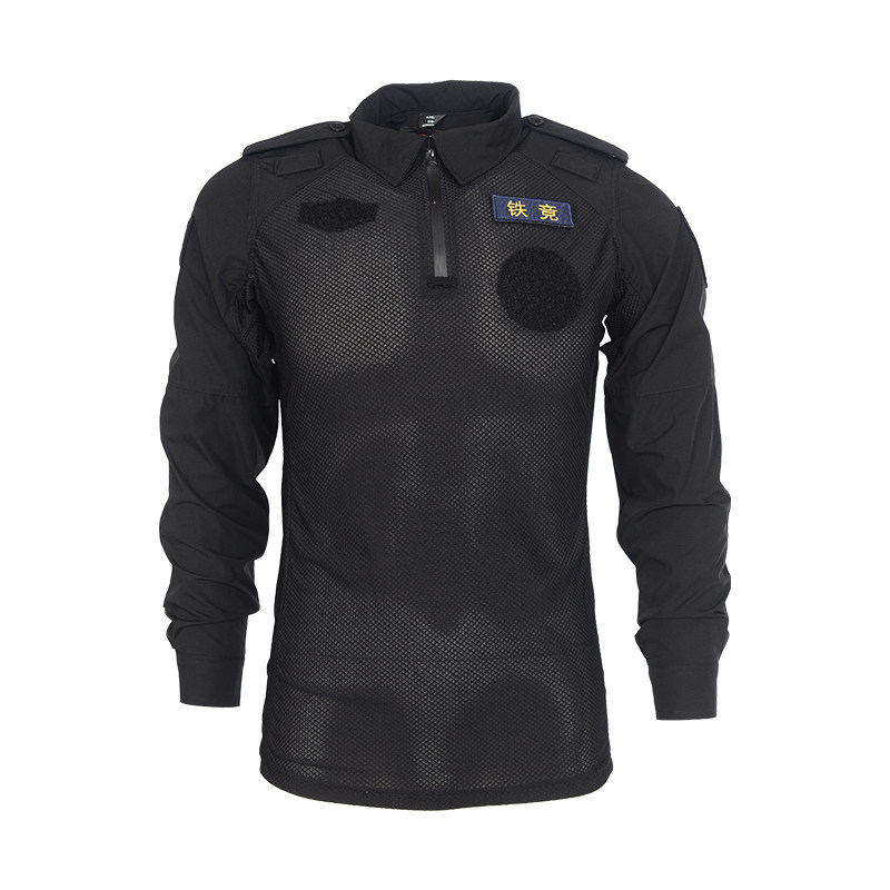 作训透气体能轻薄修身弹力铁竞高弹力蛙服男速干作训外套