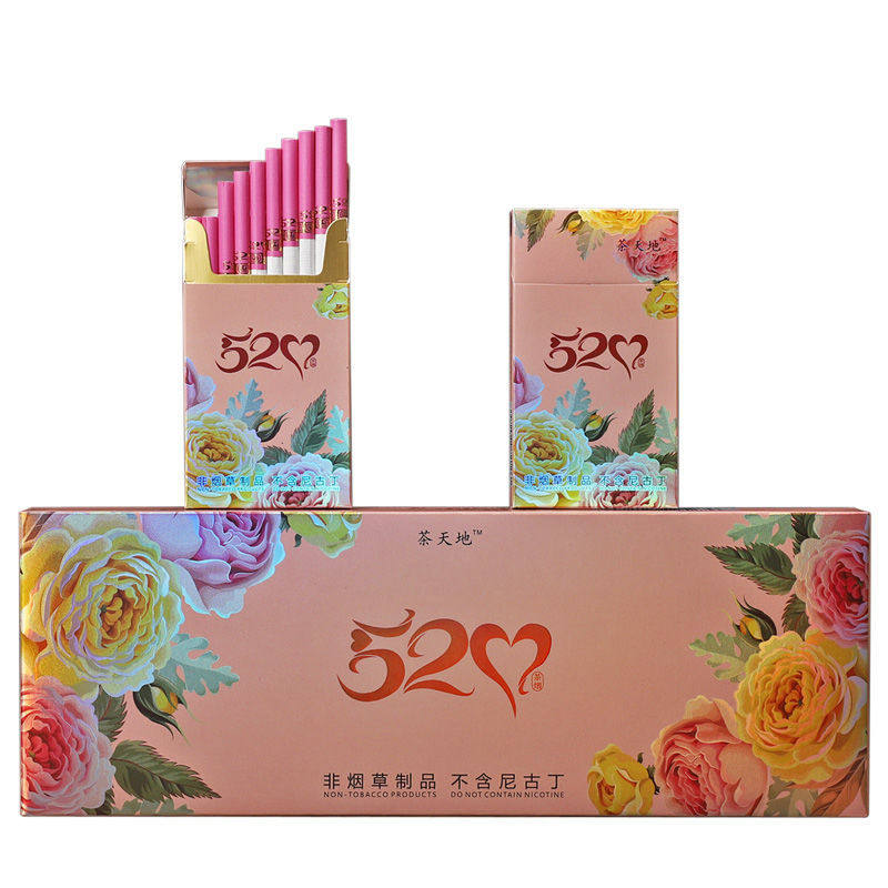 正品女士草莓水果薄荷细烟替代香烟心形品茶茶烟