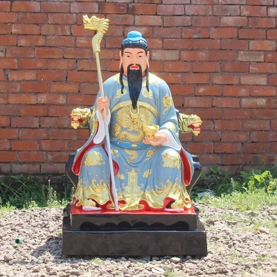 山神品山神像土地山神爷居家寺庙供奉摆件彩绘摆件