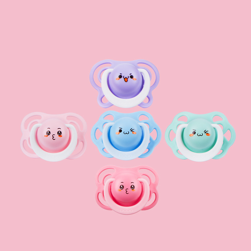 bobo安抚奶嘴乐儿宝宝贝心情安抚奶嘴安慰奶嘴新生儿安睡柔软硅胶