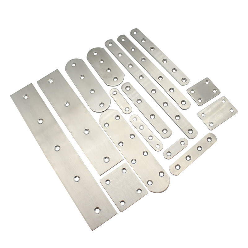 不锈钢角码直角固定一字直片连接铁片家具桌椅层板拖