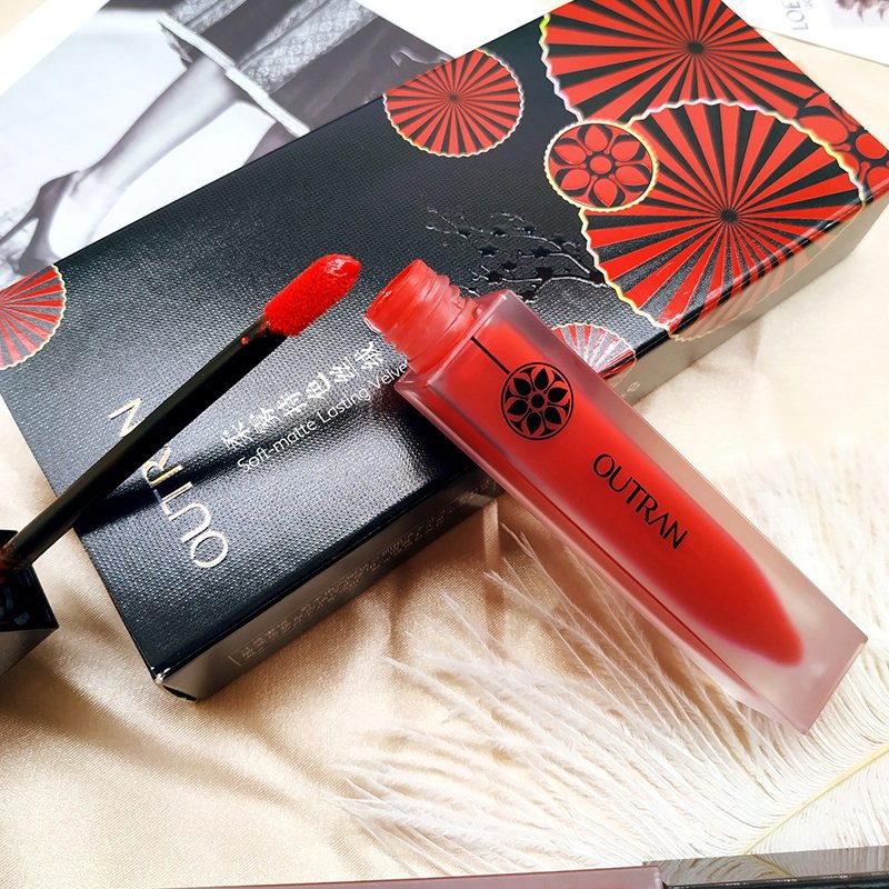 outran国货唇釉女学生平价丝绒雾面哑光唇彩
