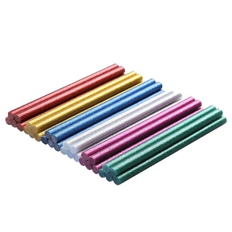 彩色胶棒闪光高粘热熔胶金葱粉胶棒胶条7mm/11mm万能手工diy制作