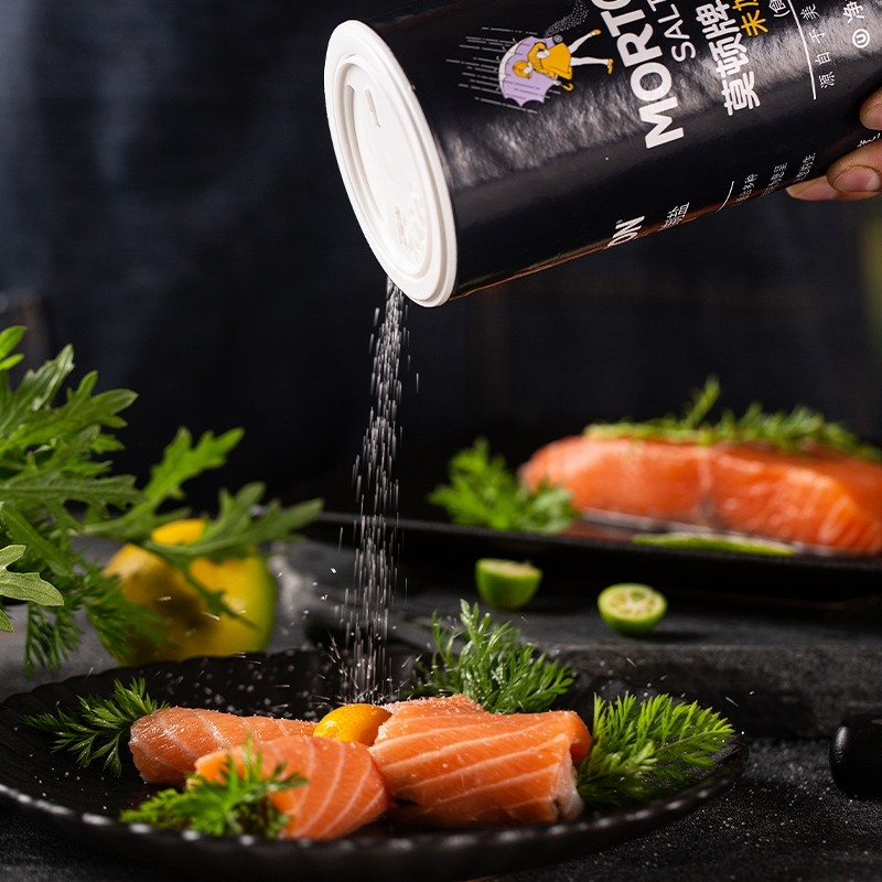 盐井矿盐莫顿牌盐未加碘无碘盐精制737g食用食盐