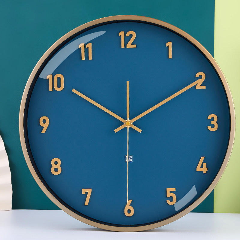3d钟表中式新中式客厅挂钟北欧挂墙立体静音挂钟