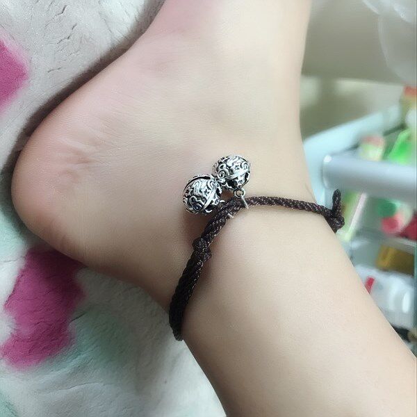 脚链日韩版情侣脚环个性脚镯学生脚绳大小小可脚链