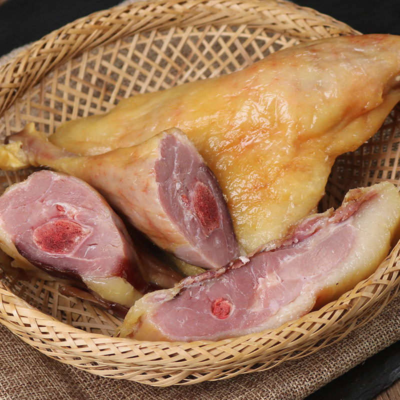 腊鸭腿传统腌制风干咸鸭腿安徽农家特产咸肉腊肉鸭腿腊味4只800g
