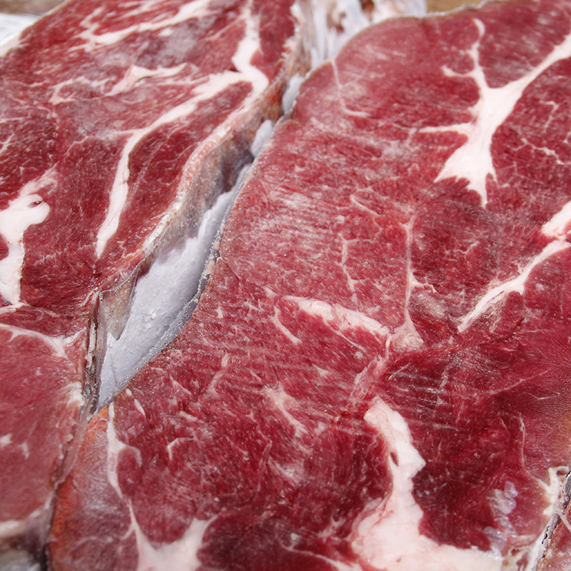 50斤装进口牛上脑大块冷冻新鲜牛肉原切整块肩胛牛背瘦肉烧烤饭店