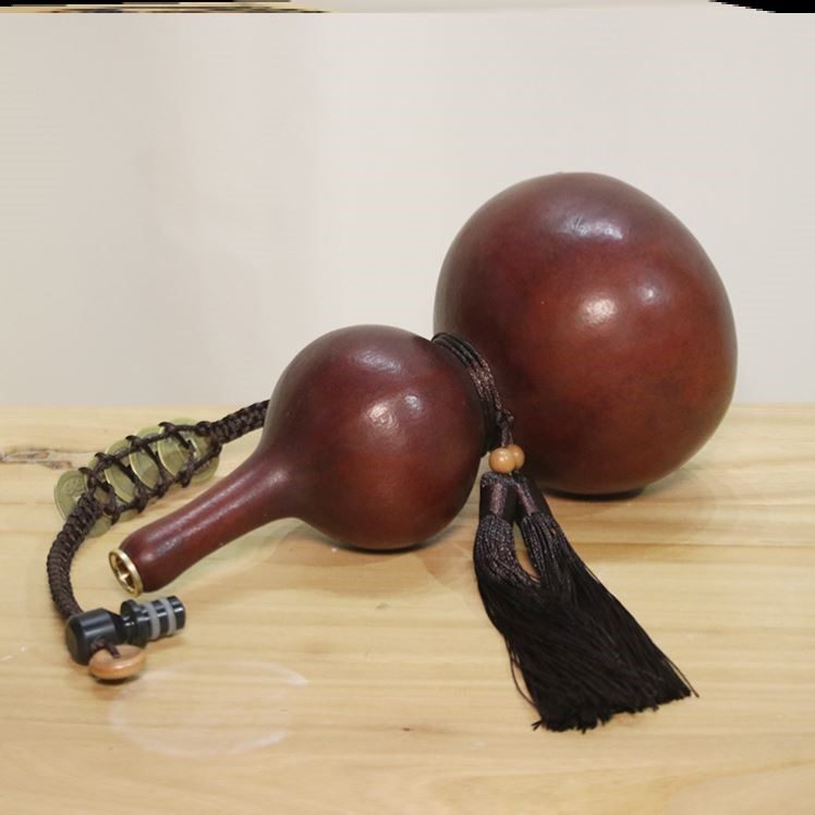 仿古酒葫芦天然葫芦蜂蜡防渗挂件随身装便携水壶挂件大号摆件开口