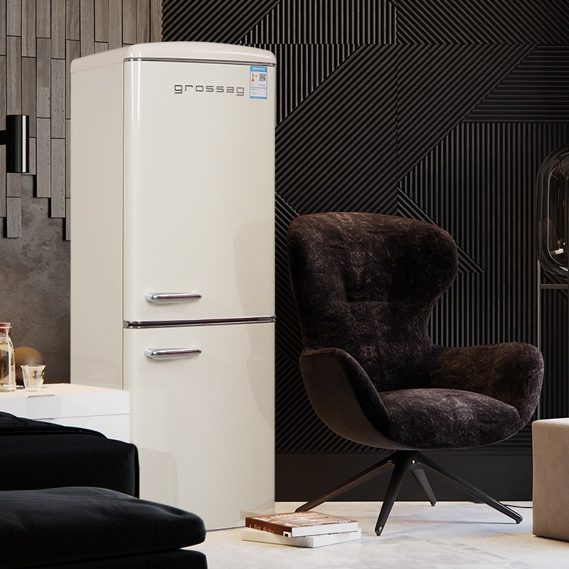 grossag /格罗赛格203升双门冰箱 grossag金松优诺复古冰箱