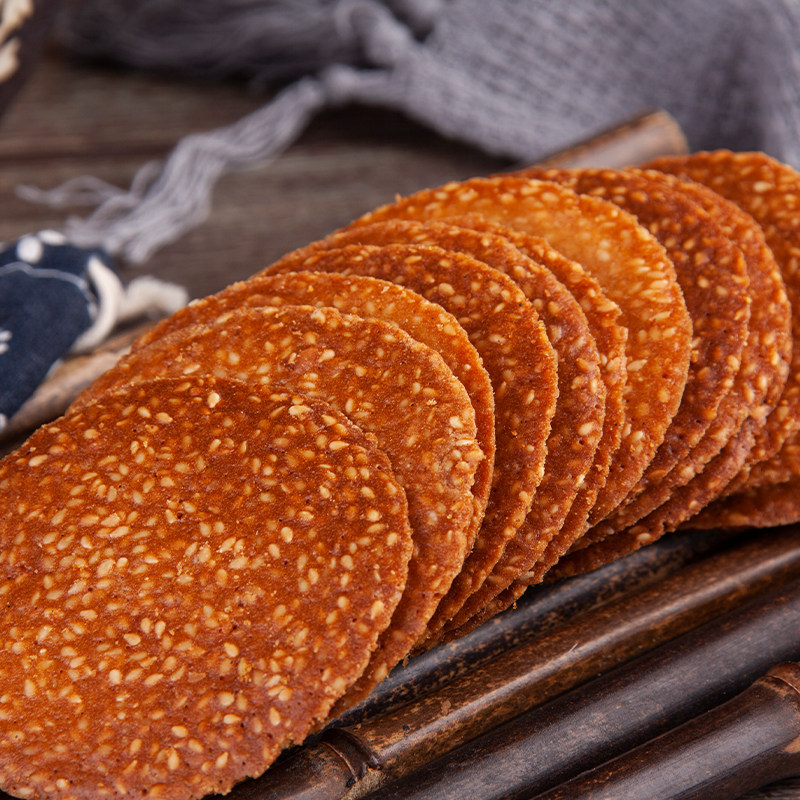 常州特产宝仁东坡薄脆芝麻瓦片清真食品传统传统中式糕点