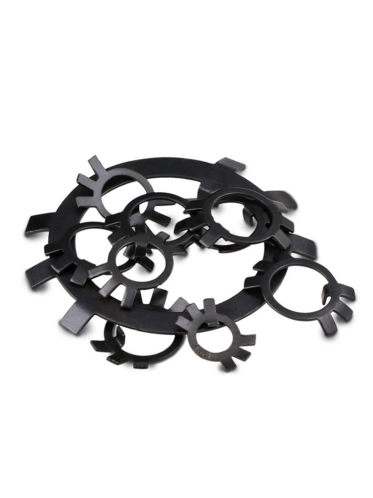 螺母专用止退垫圈六爪止动垫片王八挡圈m10m12m14m16m20-m50m60挡圈