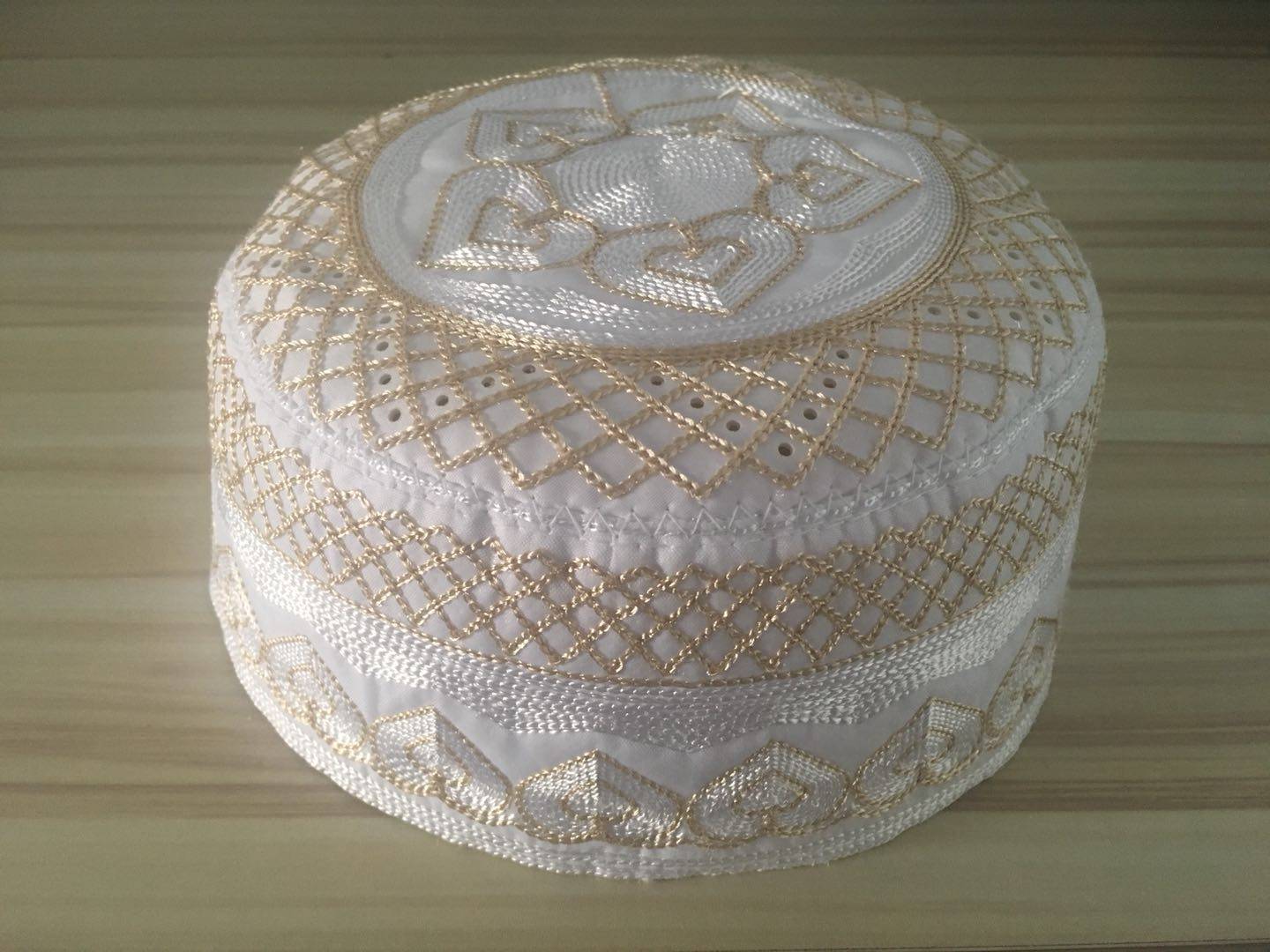 伊斯兰教男士礼拜穆斯林清真用品回族刺绣绣花秋季帽子